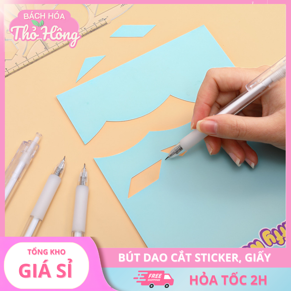 3 Bút Dao Cắt Sticker, Giấy Đa Năng Tiện Dụng