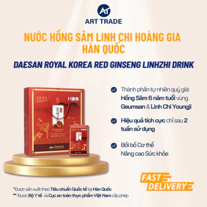 Nước Hồng Sâm Linh Chi Hoàng Gia Hàn Quốc Daesan Royal 30 gói x 70ml - Quà Tặng Sức Khỏe Cao Cấp