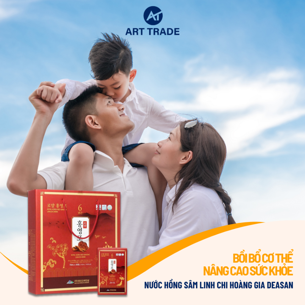 Nước Hồng Sâm Linh Chi Hoàng Gia Hàn Quốc Daesan Royal 30 gói x 70ml - Quà Tặng Sức Khỏe Cao Cấp