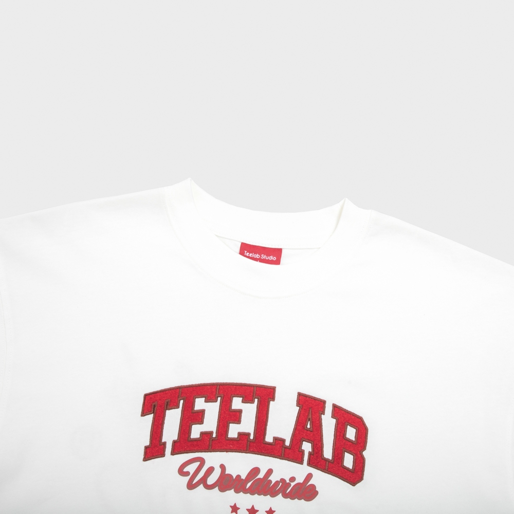 Ảnh Áo Thun Thêu Teelab Basic Logo Form Rộng 8 Màu Hot Trend Unisex Local Brand TS324 4
