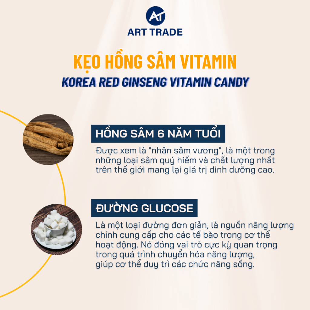 Kẹo Hồng Sâm Vitamin Hàn Quốc Korean Red Ginseng Candy 200g Giảm Stress, Bồi Bổ Sức Khỏe