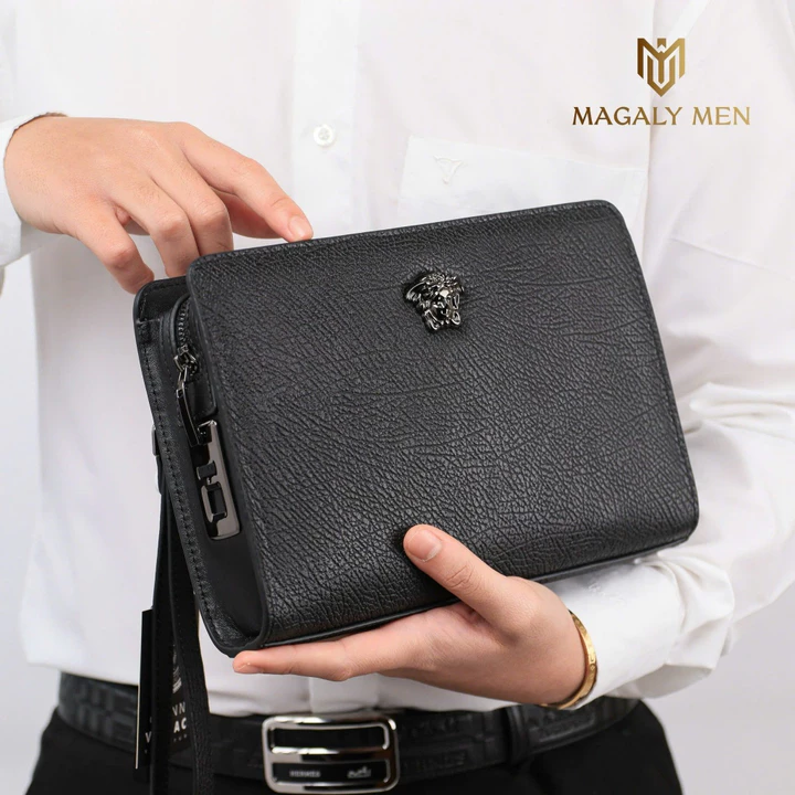 Men's Handheld Cowhide Wallet 26x17cm Qcc15 – 4
