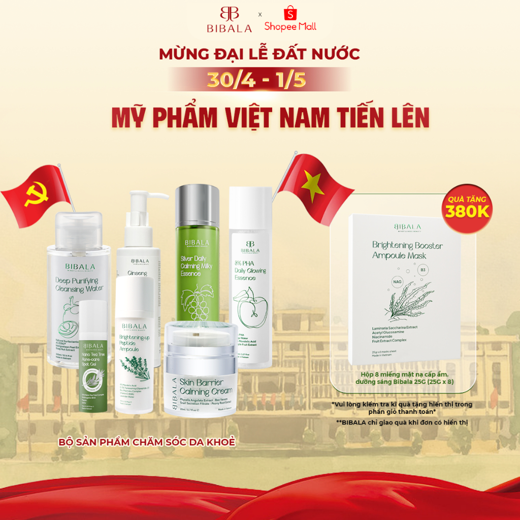 Ảnh Full Bộ sản phẩm chăm sóc da căng mịn, trẻ trung BIBALA 1