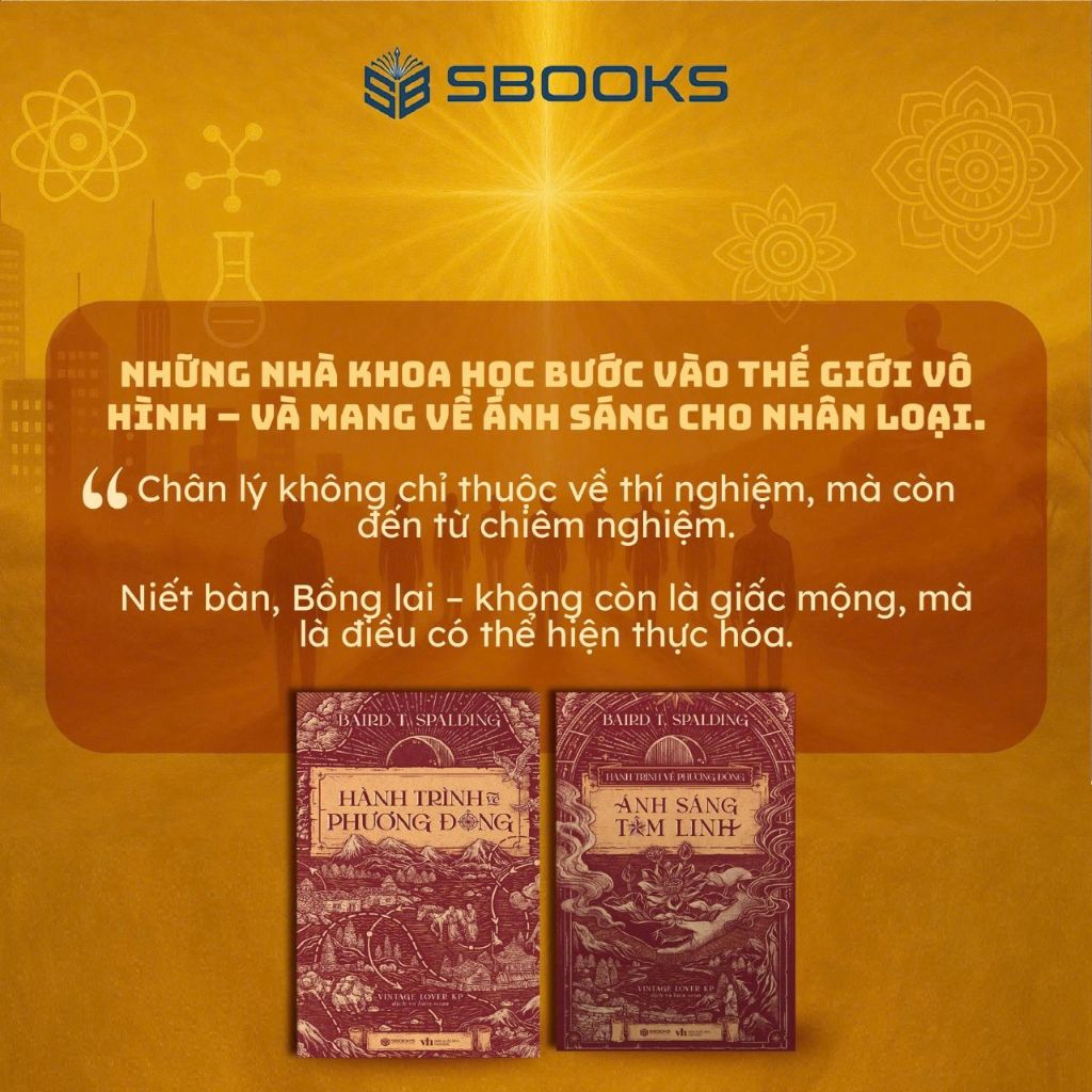 Sách - Combo 2 Cuốn: Hành Trình Về Phương Đông + Ánh Sáng tâm Linh - Sbooks