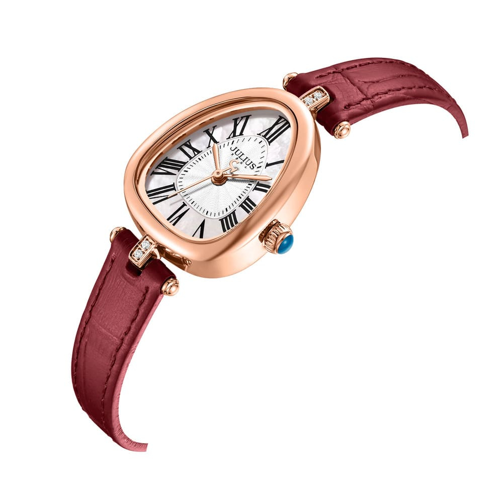 Đồng Hồ Nữ JA-1526 Julius Hàn Quốc (4 Màu) dây da cao cấp