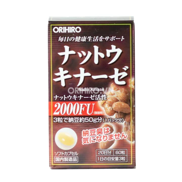 [2000FU] Viên uống hỗ trợ phòng chống Đột Quỵ (Tai biến) Nattokinase ORIHIRO