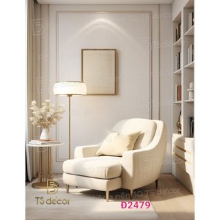 Phông nền 3D/5D thiết kế họa tiết nội thất decor phòng ngủ, studio chuyên nghiệp