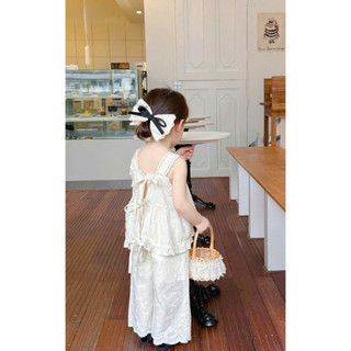 [B&G] Sét bộ thêu cao cấp quần dài dễ thương cá tính cho bé gái từ 10-40kg(1-10 tuổi)