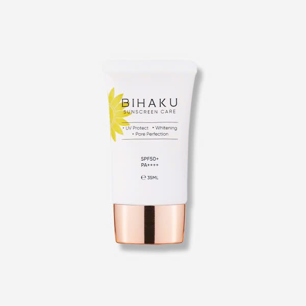 Kem chống nắng vật lý lai hóa học phổ rộng Bihaku Sunscreen Care SPF50+ PA++++  Nhật Bản 35ml