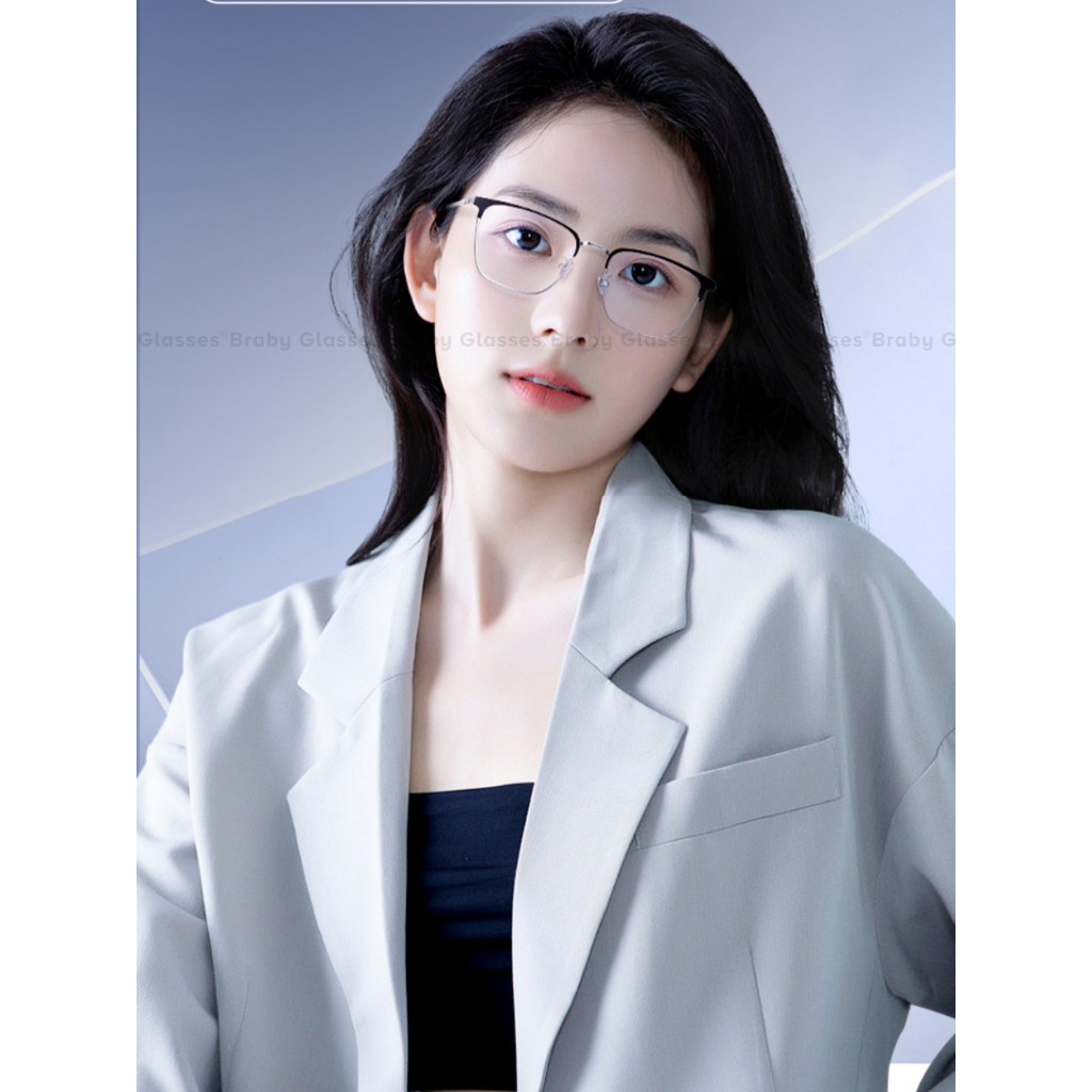 Gọng kính lão đọc sách viễn thị Braby Glasses cho người lớn tuổi Kim loại cao cấp chắc chắn KL13