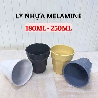 [Kho Sỉ] Ly trà đá nhựa Melamine kích thước Ø7 x 7.5cm 180ml, có 4 màu - Phương Trang