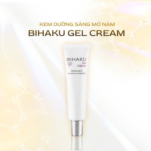 Kem dưỡng trắng da mờ nám Bihaku Gel Cream Niacinamide 10% và Tranexamic Acid 3% 30g