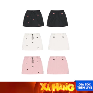 CHÂN VÁY DÙ DÁNG NGẮN NƠ MINI SKIRT FFCLUB MIX 2