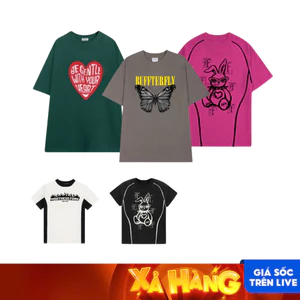 ÁO THUN OVERSIZE UNISEX NAM NỮ FFCLUB MIX