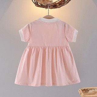 Váy polo bé gái dáng chữa A ngắn tay cao cấp 7-12kg thời trang bé gái phong cách Hàn D1103
