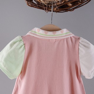 Váy polo bé gái dáng chữa A ngắn tay cao cấp 7-12kg thời trang bé gái phong cách Hàn D1103