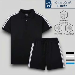 Bộ Thể Thao Mùa Hè Thun Nam HYOGO, Set Đồ Co Giãn 4 Chiều, Thấm Hút Mồ Hôi, Bền Đẹp BHN46