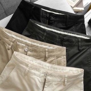 Quần dài kaki nam ống suông co giãn, đứng form, thiết kế basic - OCT LABEL