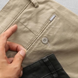 Quần dài kaki nam ống suông co giãn, đứng form, thiết kế basic - OCT LABEL