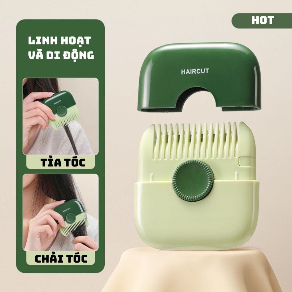 Lược tỉa tóc cầm tay đa năng 2 in 1 tiện lợi