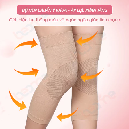 Vớ Nén Y Khoa Beame Class 2 Đầu Gối, Hỗ Trợ Phòng Chống Suy Giãn Tĩnh Mạch Chân BM-VB1Varicose socks