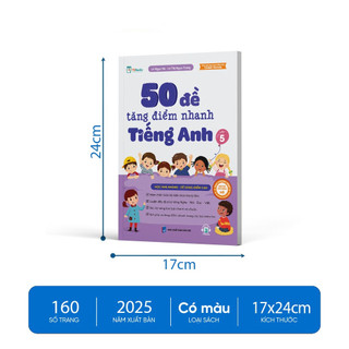 Sách - 50 Đề Tăng Điểm Nhanh Tiếng Anh – Lớp 5