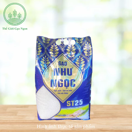 5kg gạo ST25 lúa tôm an toàn, dẻo ngọt, mềm thơm - Gạo ST25 lúa tôm Như Ngọc