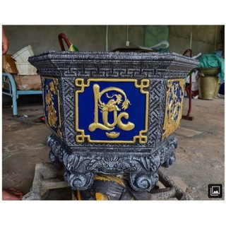 Khuôn lục giác 60 chân liền chất liệu abs mẫu phúc lộc thọ trộn mai trúc cúc hàng dày dặn