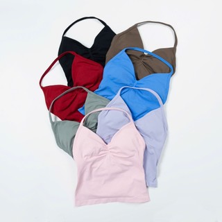 Áo thể thao SEY Strap Top chất dệt, sẵn mút, co giãn mềm mịn thấm hút mồ hôi"HANDII"