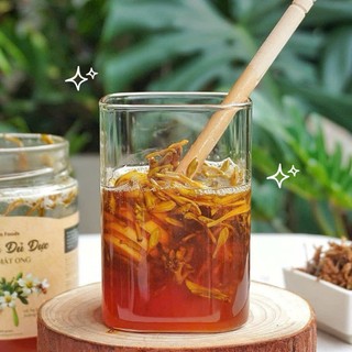 Hoa Đu Đủ Đực Ngâm Mật Ong Hoa Nhãn OCOP 4 Sao Lạc Yên Foods, hoa đu đủ đực sấy tươi thiên nhiên