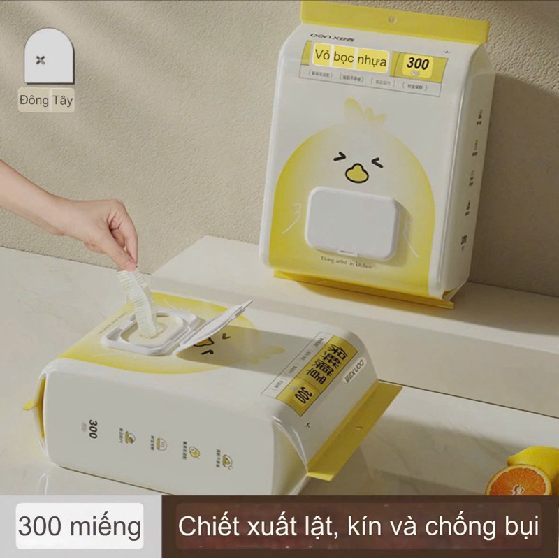Túi 300 màng bọc thực phẩm siêu dai có chỗ treo tiện lợi