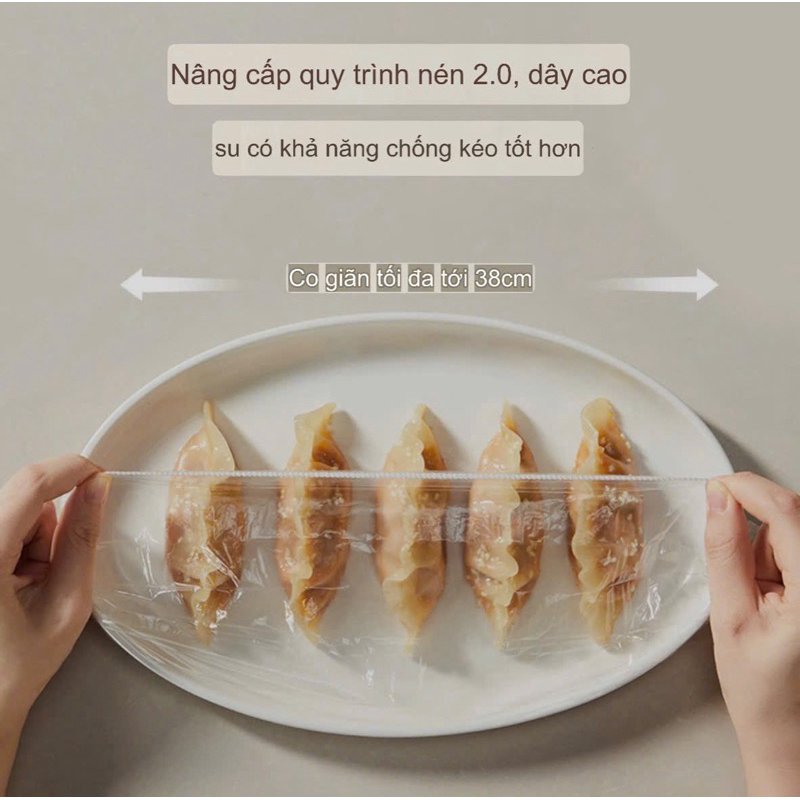 Túi 300 màng bọc thực phẩm siêu dai có chỗ treo tiện lợi