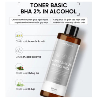 Dung Dịch Loại Bỏ Tế Bào Chết Basic BHA 2% In Alcohol (100ml/200ml)