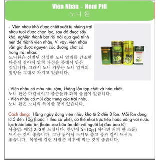 Viên nhàu nguyên chất Noni Ball cao cấp organic noni HanVina hủ 400g