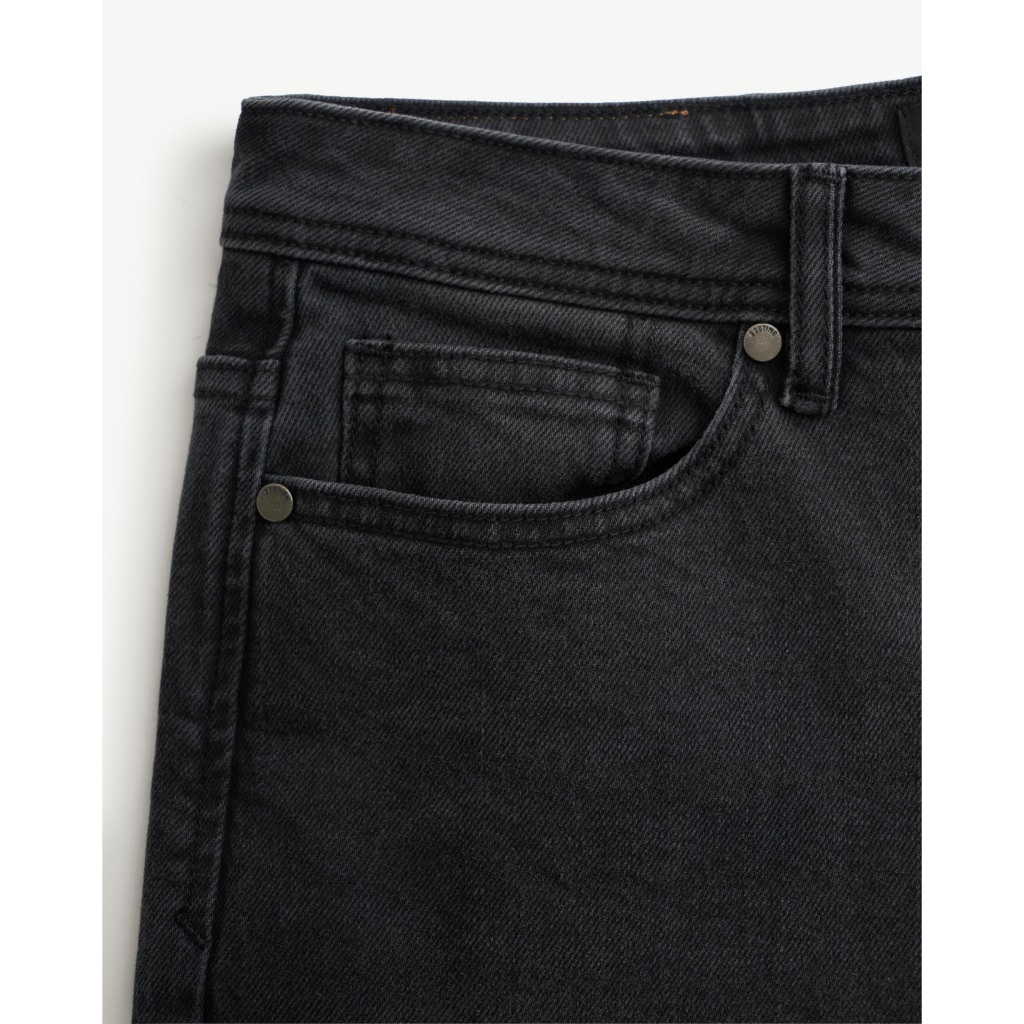 Ảnh Quần Jeans Nam Ống Suông Form Straight Cropped - Routine 10S25DPA013 3