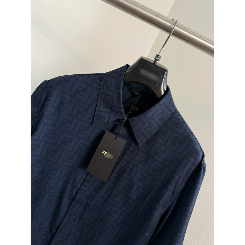 ⚡️[Hight Quality] Áo Sơ Mi Lụa 1end Point Collar Shirst Blue - Điểm Nhấn Logo F Full Mờ Cao Cấp Qccc Nam Nữ