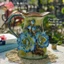 Bình Hoa Đắp Nổi Gốm Sứ Bát Tràng Màu Xanh Bơ Cốm - Lọ Hoa Decor Trang Trí Phòng Khách Đẹp