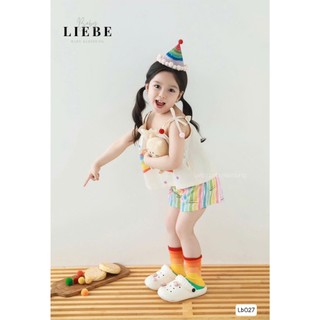 [B&G] Sét bộ LB 2 dây quần đùi in hình dễ thương mùa hè cho bé gái từ 9-40kg(1-10 tuổi)