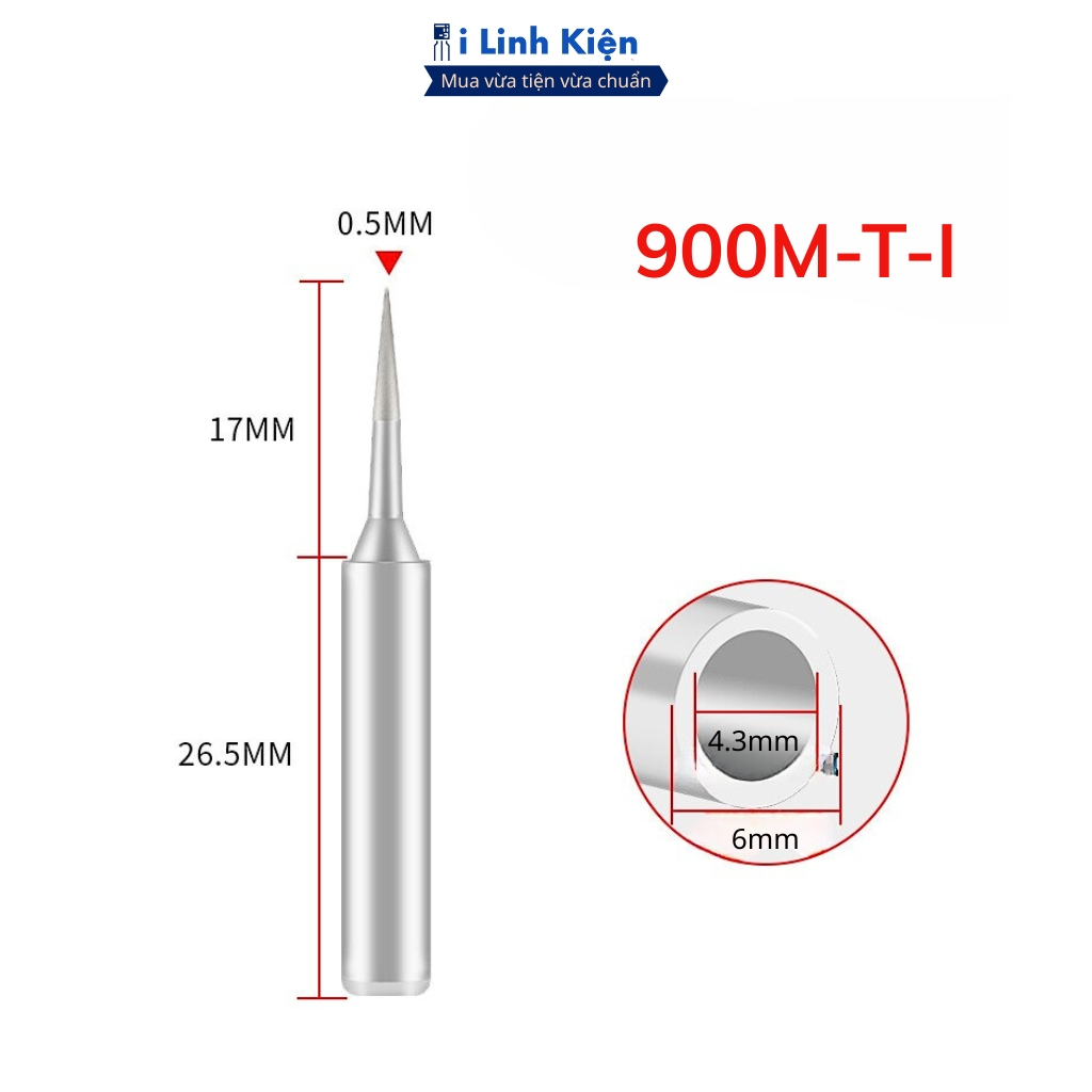 Mũi Hàn 900M đủ loại, mũi hàn 936 Loại XỊN Không Chứa Chì Dùng Cho Mỏ Hàn 936/937 908 Nhám Bề Mặt Chinh Hãng ILinhkien