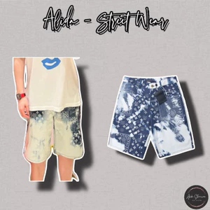 ⚡️[Hight Quality] Quần Shorts Denim 1-\/ Monogram Bandana Ready To Wear - Điểm Nhấn Mây Trời Xanh Cao Cấp Street Wear