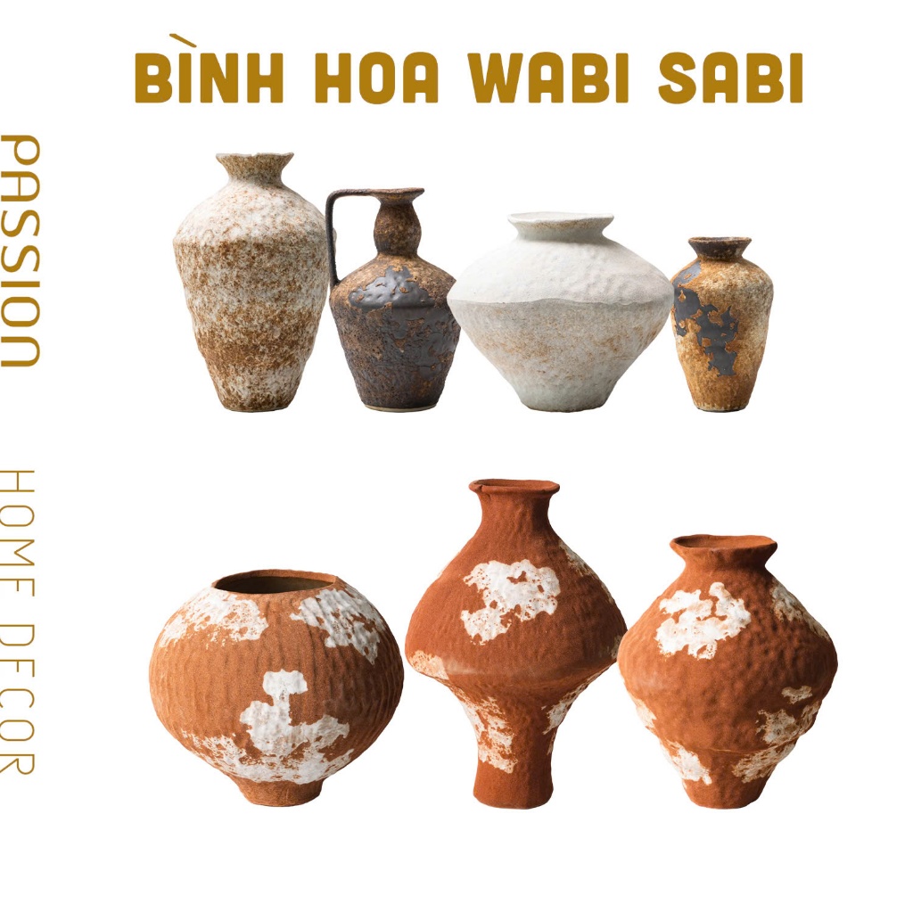 Bình Hoa Phong Cách Wabi Sabi  Nghệ Thuật