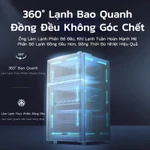 TỦ LẠNH MINI 2 CÁNH 42L/68L Silvery/Đen ⚡ Tiết Kiệm Điện 40% - Làm Đá Nhanh, Chống Đóng Tuyết, Có Ngăn Đựng Rau Quả — ảnh 3