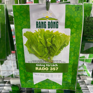 Hạt giống rau xà lách Rado 357 dễ trồng, ít sâu bệnh, nhanh thu hoạch, giàu dinh dưỡng - Gói 10g