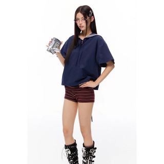 Le rouge | Áo sơ mi thủy thủ Yunyun form boxy