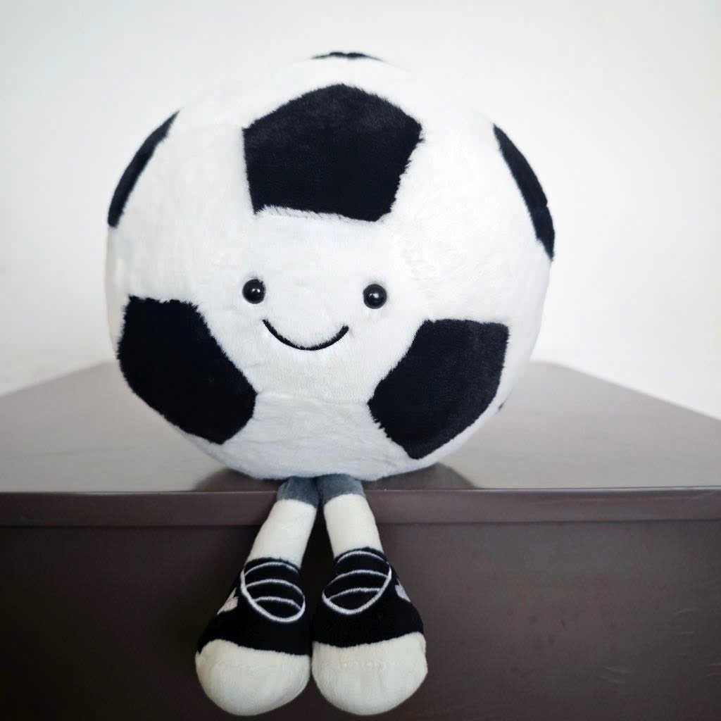 Gấu Bông Hình Quả Bóng Đá, Bóng Rổ, Bóng Bi-a – Gấu Bông Tròn Cute, Mềm Mịn, Ôm Ngủ Cực Phê