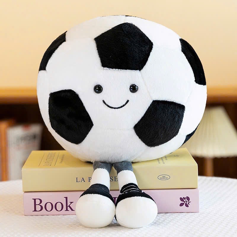 Gấu Bông Hình Quả Bóng Đá, Bóng Rổ, Bóng Bi-a – Gấu Bông Tròn Cute, Mềm Mịn, Ôm Ngủ Cực Phê