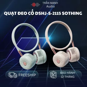 Quạt Đeo Cổ Tích Điện Sothing DSHJ-S-2115 Mini, Quạt Đeo Cổ Mini Sạc Điện Sothing Gió Mát, Gấp Gọn, Tiện Lợi