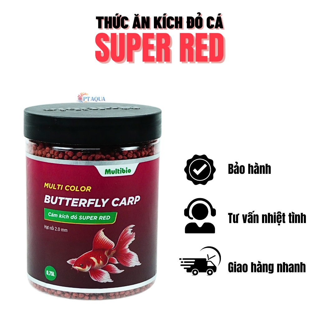 Cám Kích Màu Đỏ Cho Cá Multibio Butterfly Carp SUPER RED - Phù Hợp Cho ...
