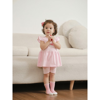 NGỌC BẢO AN (9M-7Y) Bộ quần áo lửng bé gái chất vải 100% cotton thoáng mát, co giãn tốt cho bé.
