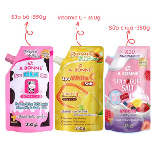 Combo 3 Túi Muối Tắm Tẩy Tế Bào Chết Cơ Thể Làm Sáng & Mềm Mịn Da A Bonne (350g x3)